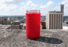 12oz Mason-re To-Go Jar: 12oz Jar + Koozie + Regular Mouth Drinking Lid (Available in Many Colors)