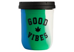 16 oz Good Vibes Rasta Tie-Dye Re:Stash Jar