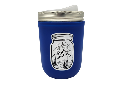 16oz Mason-re Sierra Lifestyle To-Go Cup (Light or Dark Blue)