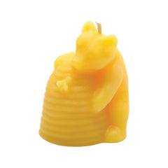 Bear and Beehive Beeswax Candle – 100% Pure Oregon Beeswax | Hand-Poured Woodland Animal Design | 8 Hour Burn