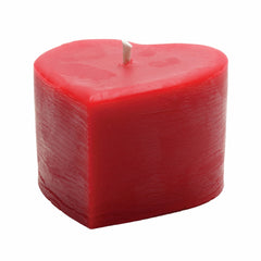 Heart Pillar Beeswax Candle – 100% Pure Oregon Beeswax | Hand-Poured Romantic Design | 15 Hour Burn