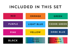 Set of TWELEVE 4oz Re:stash Jars (Mixture of Colors)
