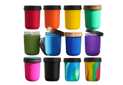 Set of TWELVE 8oz Re:stash Jars (Mixture of Colors)