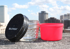 Set of TWELEVE 4oz Re:stash Jars (Mixture of Colors)