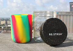 Set of TWELVE 8oz Re:stash Jars (Mixture of Colors)