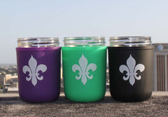 8oz Koozie w/ fleur-de-lis